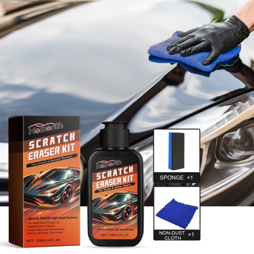 Homonth Car Scratch Eraser Kit Grinding Paste Paint Care Auto Body Compound Polishing Cleaner Auto Polishes Care Set Repair Tool 120ml